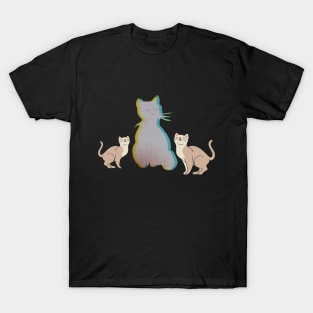 Adorable 3 Cats T-Shirt